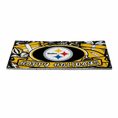 Pittsburgh Steelers Holiday PVC Mat, 28"x16" - NFL