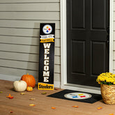 46" Double Sided Leaner, Pittsburgh Steelers, Fall Seasonal - NFL Home