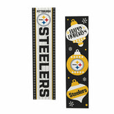 47" Double Sided Leaner, Pittsburgh Steelers, Christmas - NFL Home