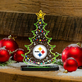 Pittsburgh Steelers NFL Football Holiday Tree Desklite LED Decor - NFL Home