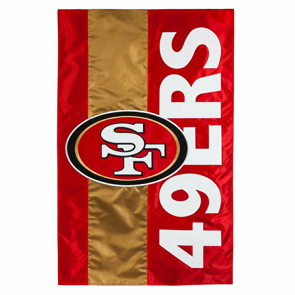 San Francisco 49ers Embellished Garden Flag - NFL Home