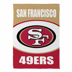 San Francisco 49ers Suede Flag, House - NFL