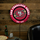 San Francisco 49ers, Metal Lite, Round - NFL
