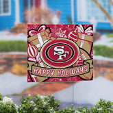 San Francisco 49ers Yard Sign, Holiday - NFL Home