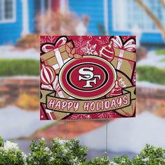 San Francisco 49ers Yard Sign, Holiday - NFL Home