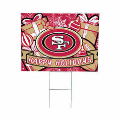 San Francisco 49ers Yard Sign, Holiday - NFL Home