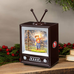 San Francisco 49ers Vintage TV Water Lantern - NFL Home