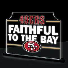 San Francisco 49ers NFL Football Rectangle Desklite LED Decor - NFL Home