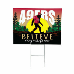 San Francisco 49ers Yard Sign, Bigfoot - NFL Home