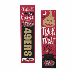 47" Double Sided Leaner, San Francisco 49ers, Halloween - NFL Home