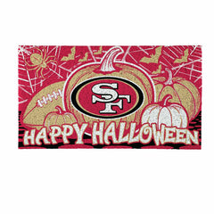 San Francisco 49ers Halloween PVC Mat, 28"x16" - NFL