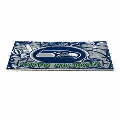 Seattle Seahawks Holiday PVC Mat, 28"x16" - NFL
