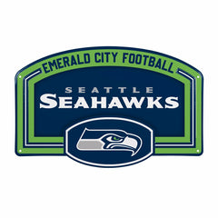 Seattle Seahawks USA Embossed Steel Wall Sign, 11" x 17" - NFL Home