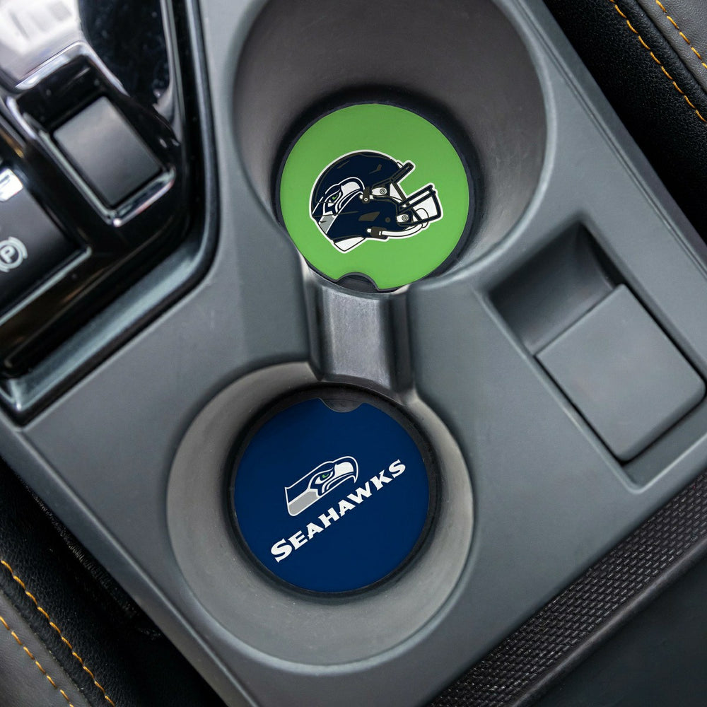 Seattle Seahawks Car Coaster Set, 2pc - NFL