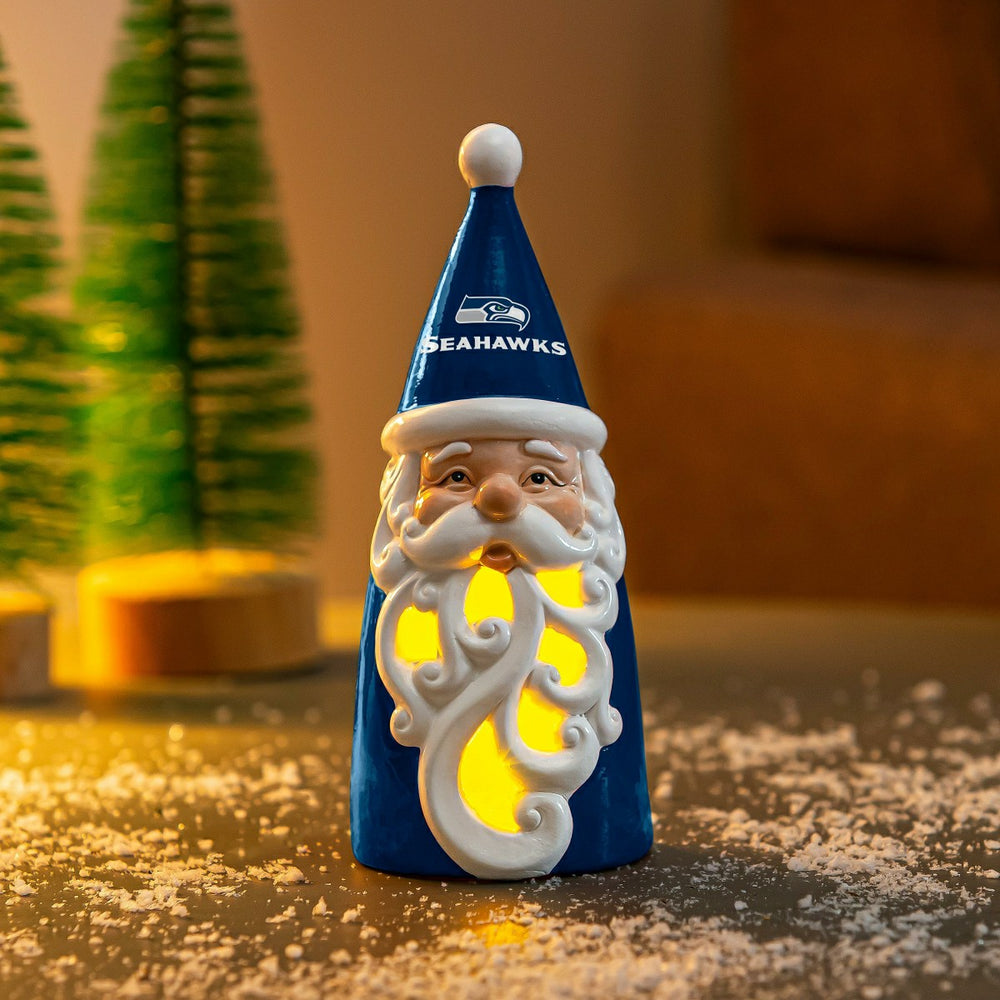 Seattle Seahawks Santa LED Statuary, 8" - NFL Home