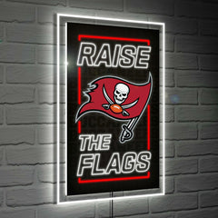 Tampa Bay Buccaneers NFL Football Rectangle Neolite LED Decor - NFL Home