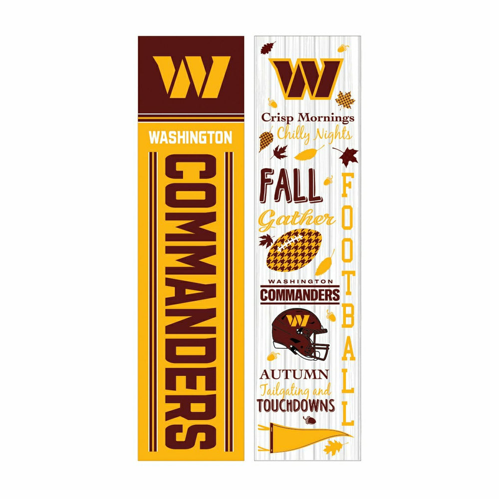 46" Double Sided Leaner, Washington Commanders, Fall Seasonal - NFL Home