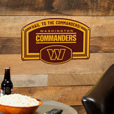 Washington Commanders USA Embossed Steel Wall Sign, 11" x 17" - NFL Home