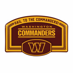 Washington Commanders USA Embossed Steel Wall Sign, 11" x 17" - NFL Home