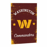 Washington Commanders Wood Wall Sign, 16x24 - NFL Home