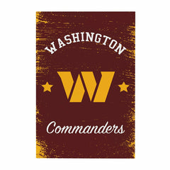 Washington Commanders Wood Wall Sign, 16x24 - NFL Home