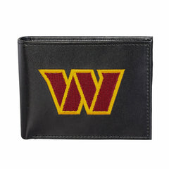 Washington Commanders Black Bi-Fold Embroidered Wallet w/ RFID Blocking - NFL Home