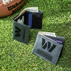 Washington Commanders, Bi-Fold and Tri-Fold Wallet Gift Set, Black - NFL Home