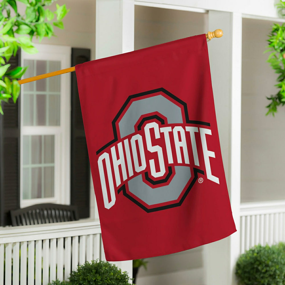 Ohio State University Applique House Flag - Home Collegiate
