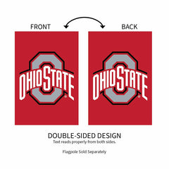 Ohio State University Applique House Flag - Home Collegiate
