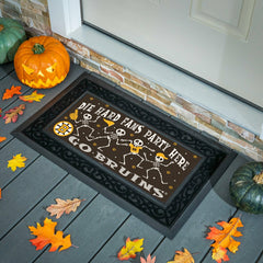 Boston Bruins Flocked Coir Halloween Sassafras Switch Mat, 22"x10" - NHL