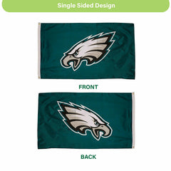 Philadelphia Eagles Single Sided Estate Flag with 2 Grommets, 3'x5' - Home NFL
