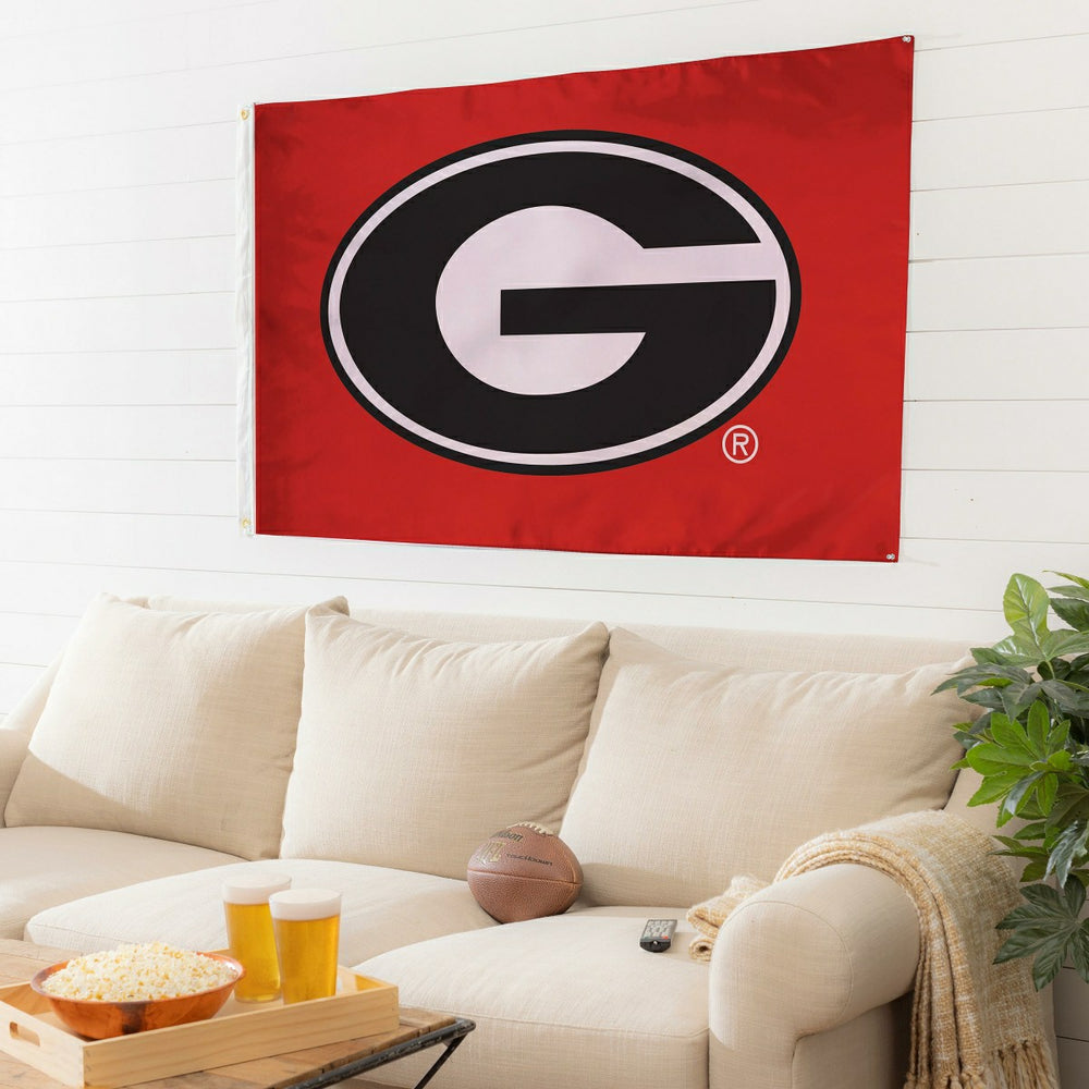 University of Georgia Single Sided Estate Flag with 2 Grommets, 3'x5' - Home Collegiate