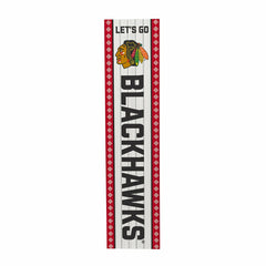 Chicago Blackhawks 47" Double Sided Leaner, Christmas - NHL Home