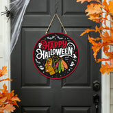 Chicago Blackhawks Halloween Round Door Décor with Hanging Rope, 18x18 - NHL Home