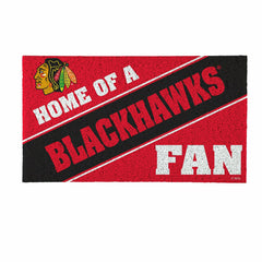 Chicago Blackhawks, PVC Mat COLOR, Home of a Fan - NHL