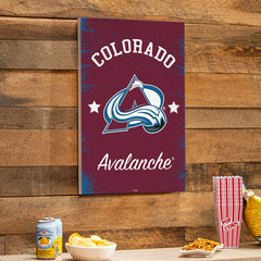 Colorado Avalanche Wood Wall Sign, 16x24 - NHL Home