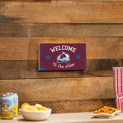 Colorado Avalanche Wood Wall Sign, 6x11 - NHL Home