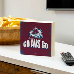 Colorado Avalanche Plock, Down Home Fans, 6x6 - NHL Home