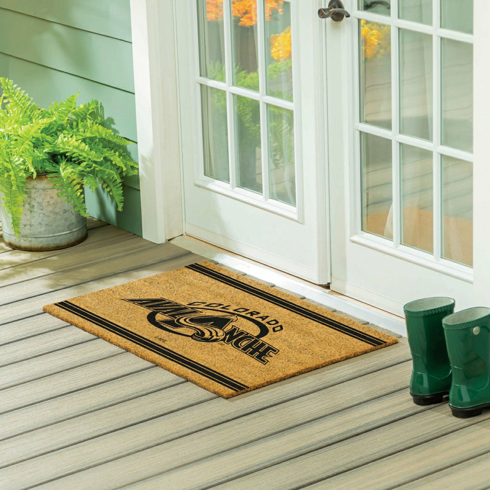 Colorado Avalanche Large One Color Coir Mat, 36"x24" - NHL