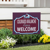 Colorado Avalanche Coroplast Yard Sign, "Fans Welcome" - NHL Home