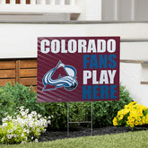 Colorado Avalanche Coroplast Yard Sign "Fans Play Here" - NHL Home
