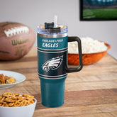 40oz Stainless Steel Canyon Cup w/ Straw, Philadelphia Eagles - Home NFL