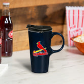 St Louis Boxed Travel Latte Cup, 17oz - Home MLB