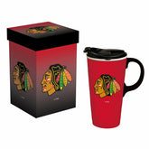 Boxed Travel Latte Cup, Chicago Blackhawks - Home NHL