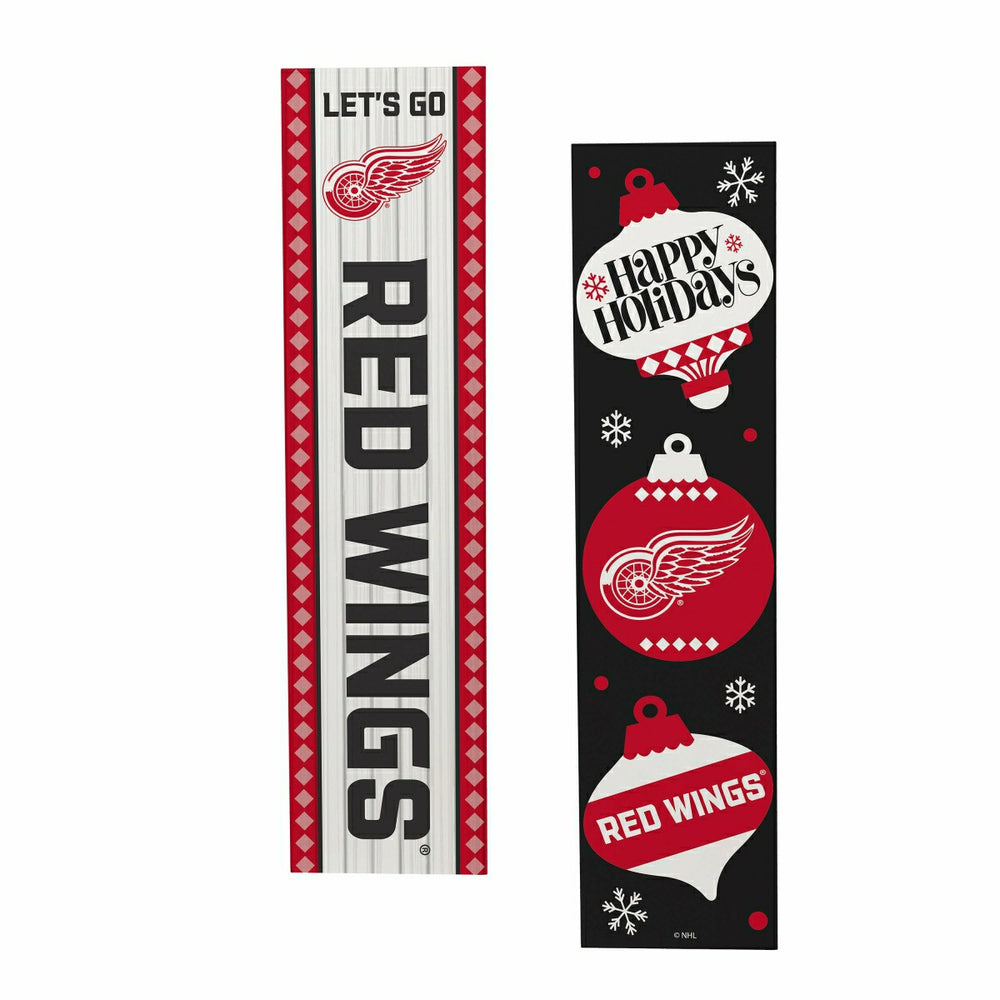 Detroit Red Wings 47" Double Sided Leaner, Christmas - NHL Home