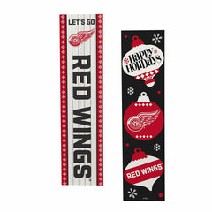 Detroit Red Wings 47" Double Sided Leaner, Christmas - NHL Home