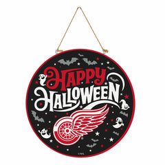 Detroit Red Wings Halloween Round Door Décor with Hanging Rope, 18x18 - NHL Home