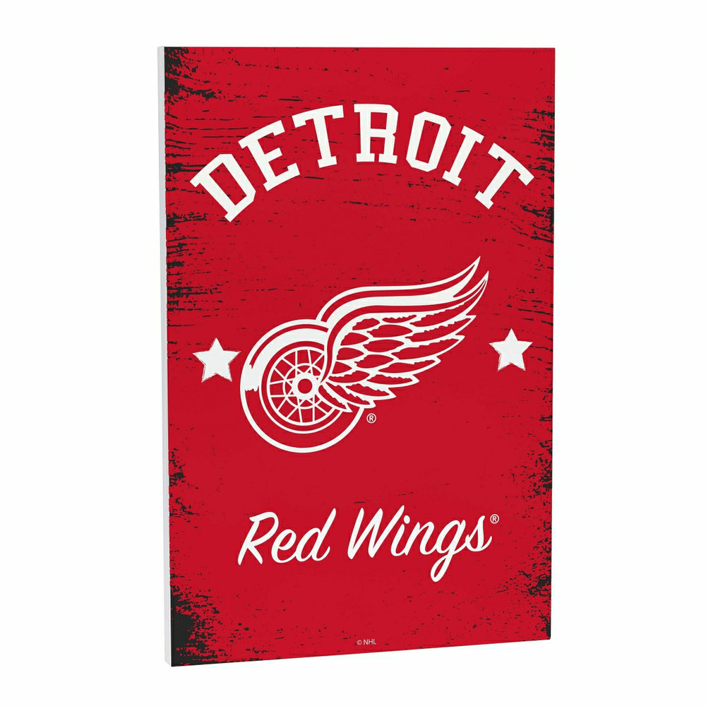 Detroit Red Wings Wood Wall Sign, 16x24 - NHL Home