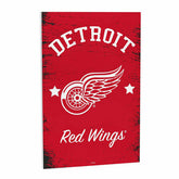 Detroit Red Wings Wood Wall Sign, 16x24 - NHL Home
