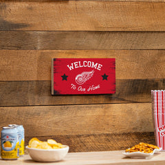 Detroit Red Wings Wood Wall Sign, 6x11 - NHL Home
